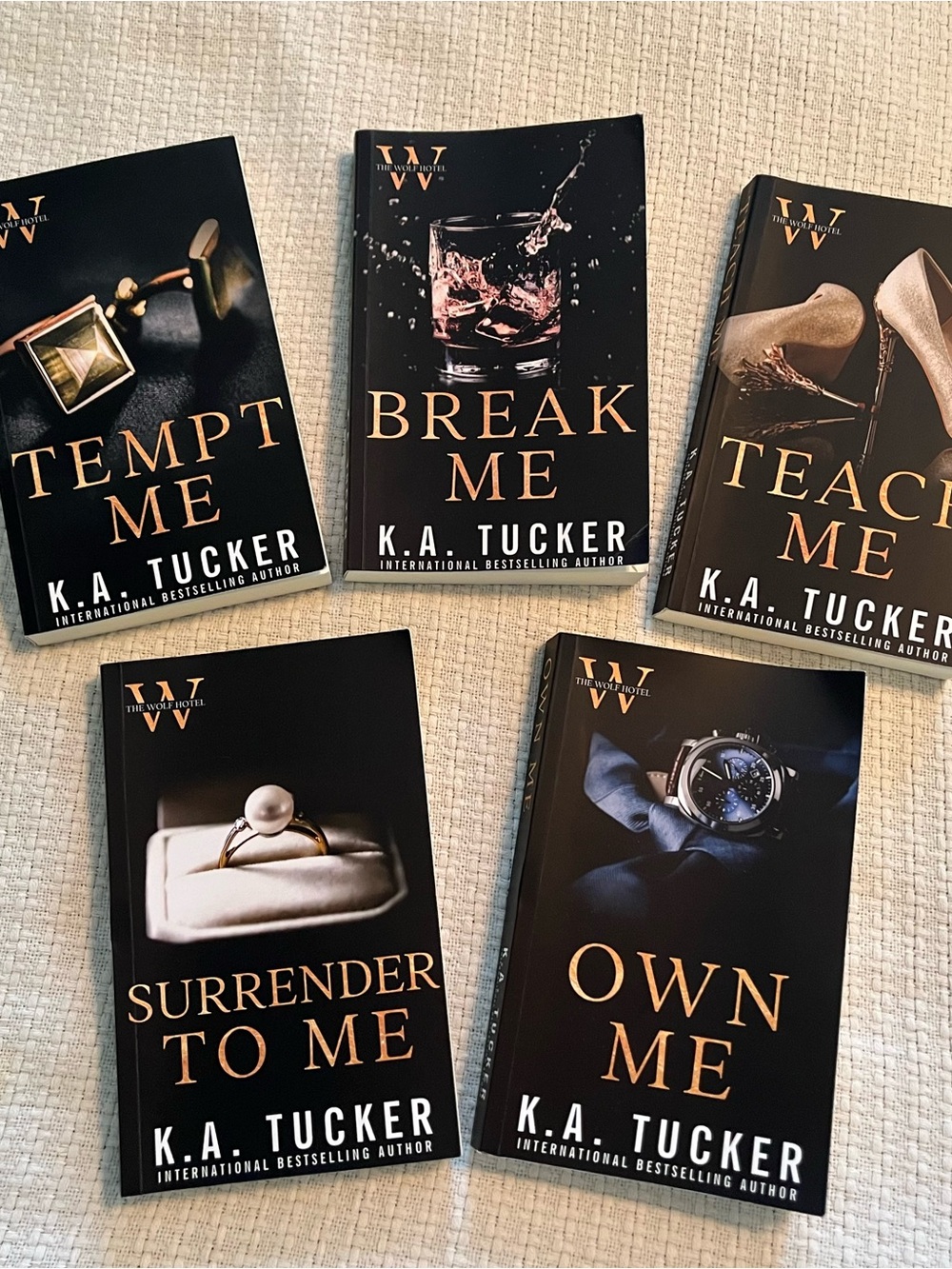 The Wolf Hotel series by K. A. Tucker (5 books)